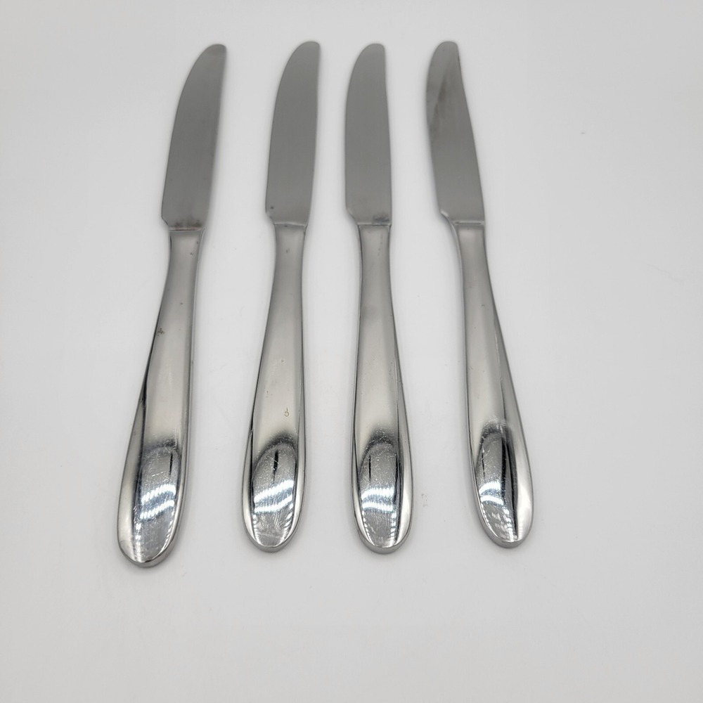 Oneida Eve Dinner Knives Set Of Four Stainless Steel Replacement Flatware